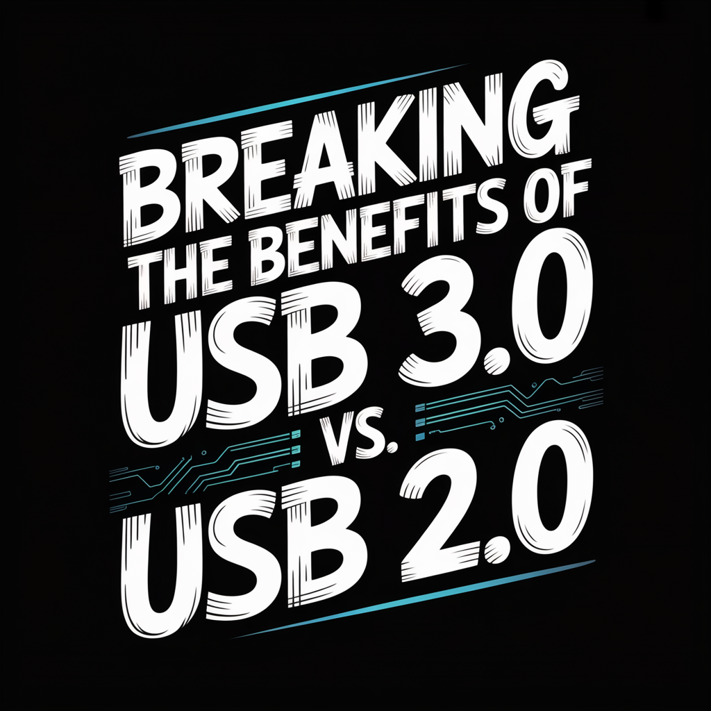Image illustrating the article 'Breaking Down the Benefits of USB 3.0 vs. USB 2.0' featuring USB-C.