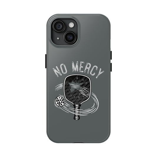 No Mercy Pickleball Series - Tough Dual-Layer Phone Case for Apple iPhone (Grey/Glossy)