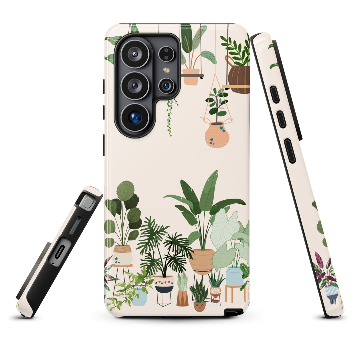 Phone Case for Samsung Galaxy - Botanical Bliss with Hanging & Potted Plants