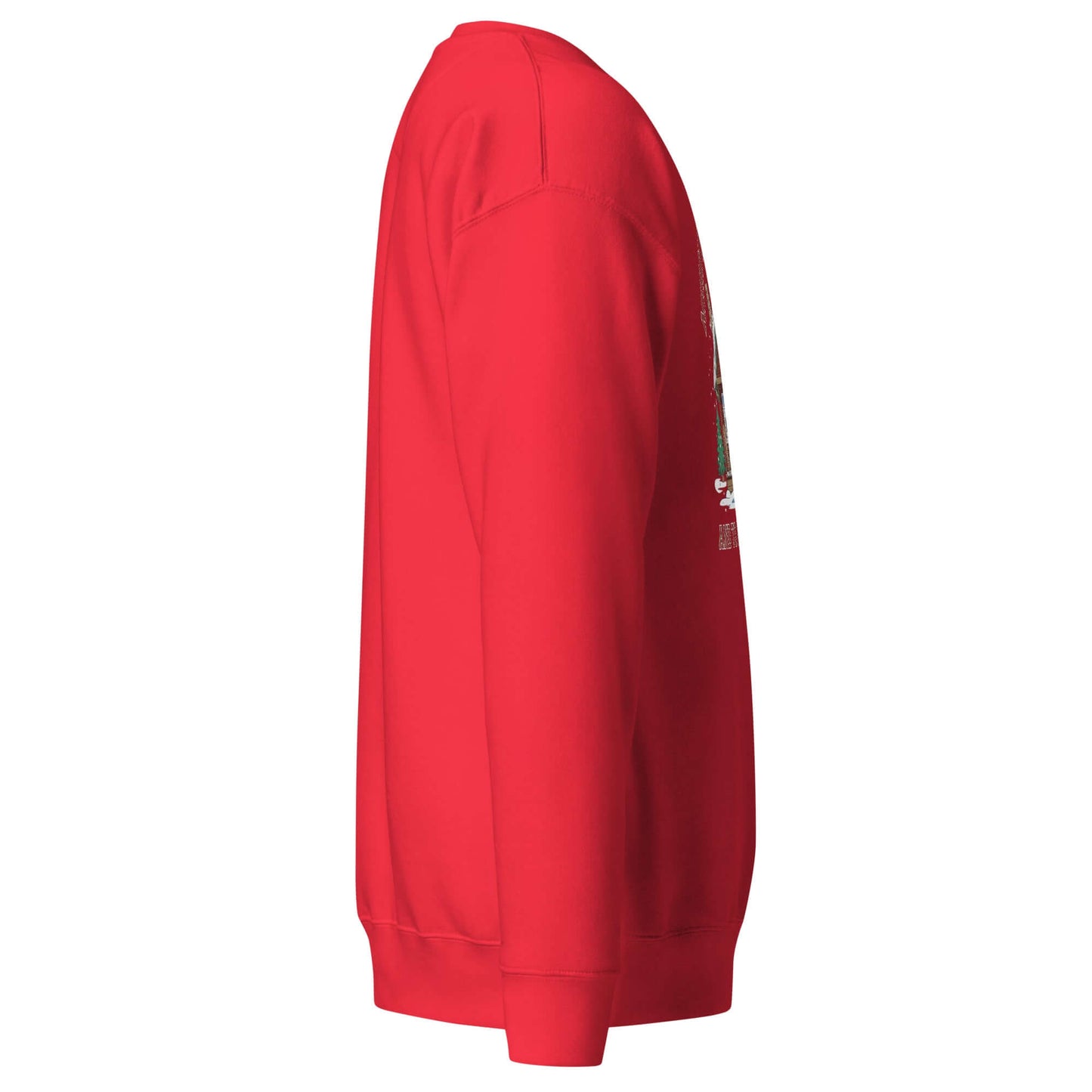 right of Cozy Pickleball Cabin: Merry Dinks Holiday Sweatshirt (red)
