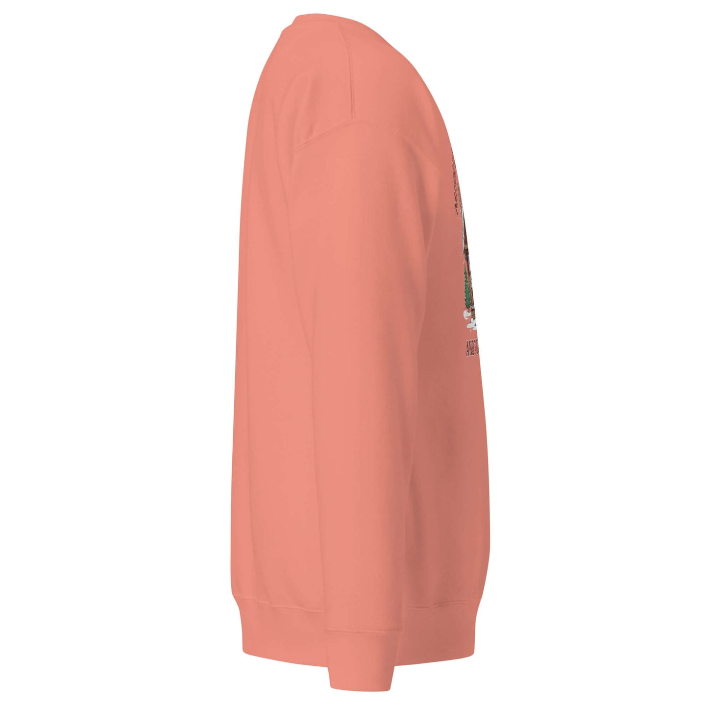 right of Cozy Pickleball Cabin: Merry Dinks Holiday Sweatshirt (dusty rose)