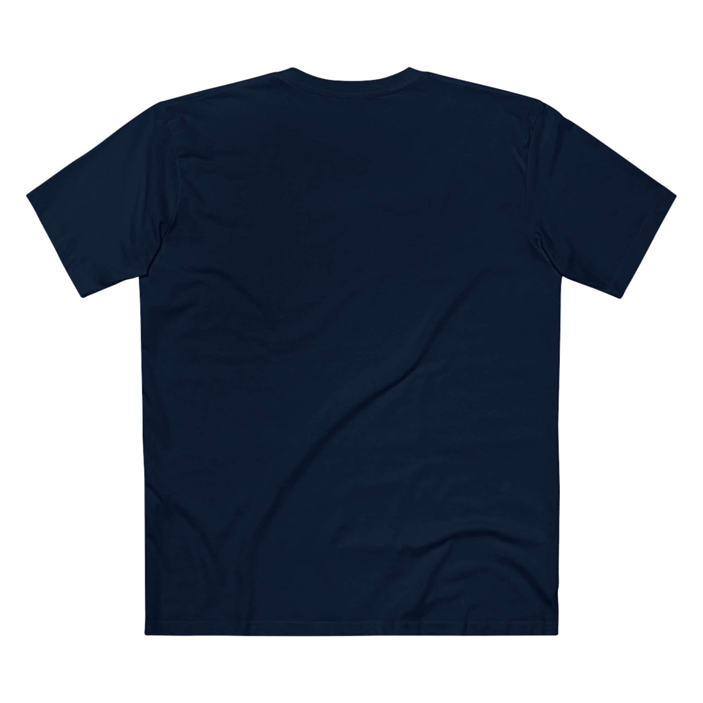HarmonyGrip FO Pickleball Series T-Shirt in navy blue, showcasing the back view, made from soft, durable 100% combed cotton.