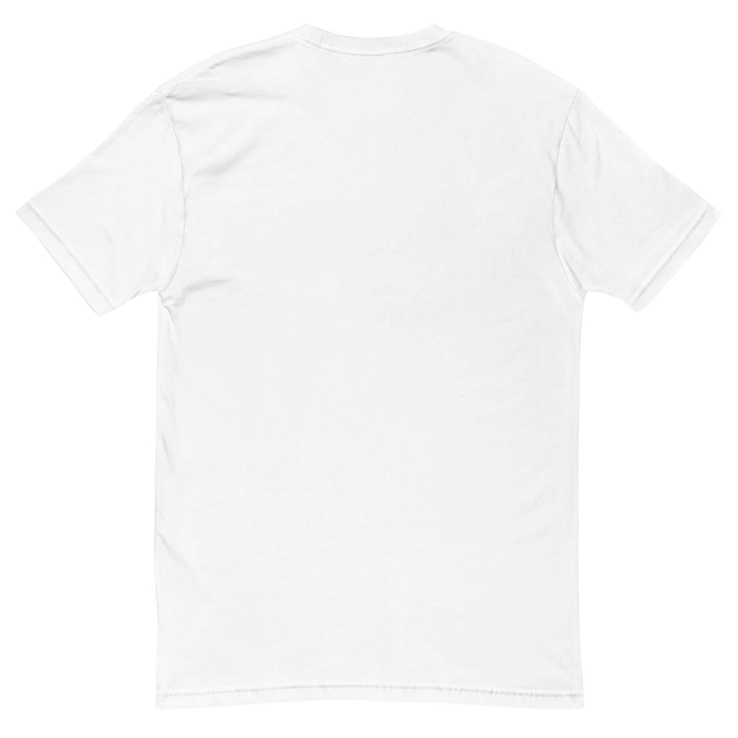 Back view of a plain white T-shirt for Halloween-themed pickleball enthusiasts.