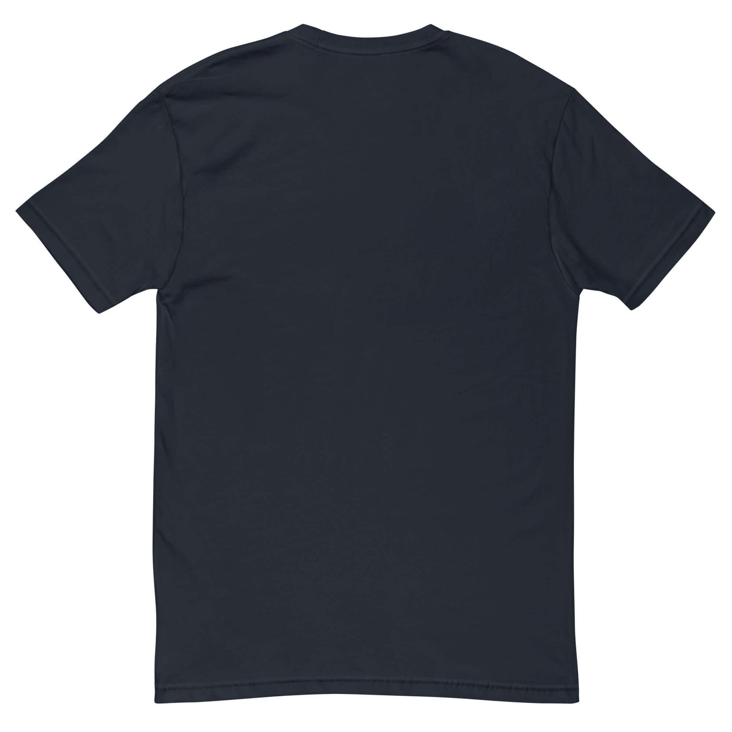 Back view of blank black T-shirt for Halloween Pickleball Phantoms design.
