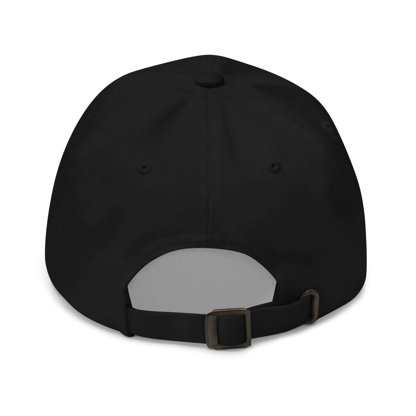 Back view of Haunted Pickleball Spirit Hat showing adjustable strap and buckle.