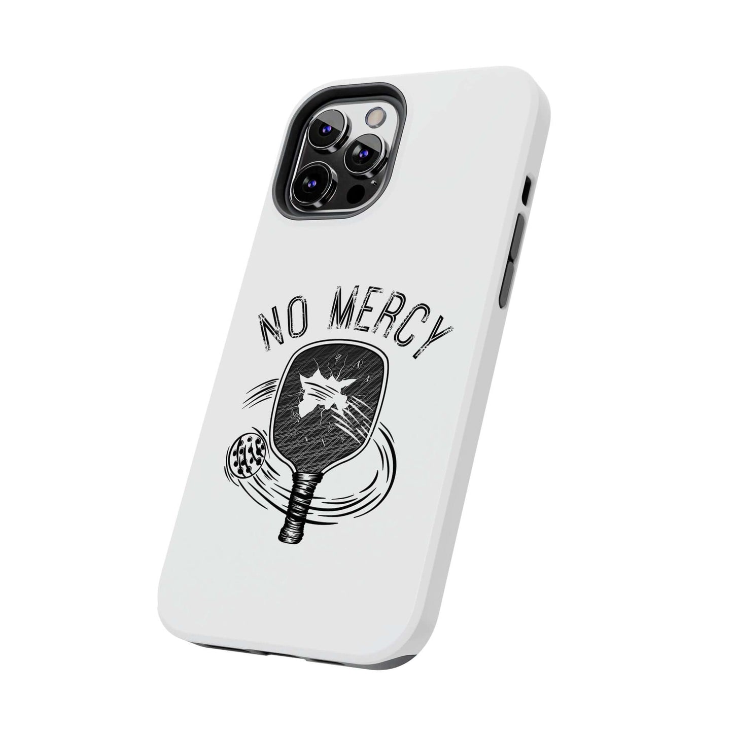 No Mercy Pickleball Series dual-layer phone case for Apple iPhone with pickleball graphic design, by RND Power Solutions.
