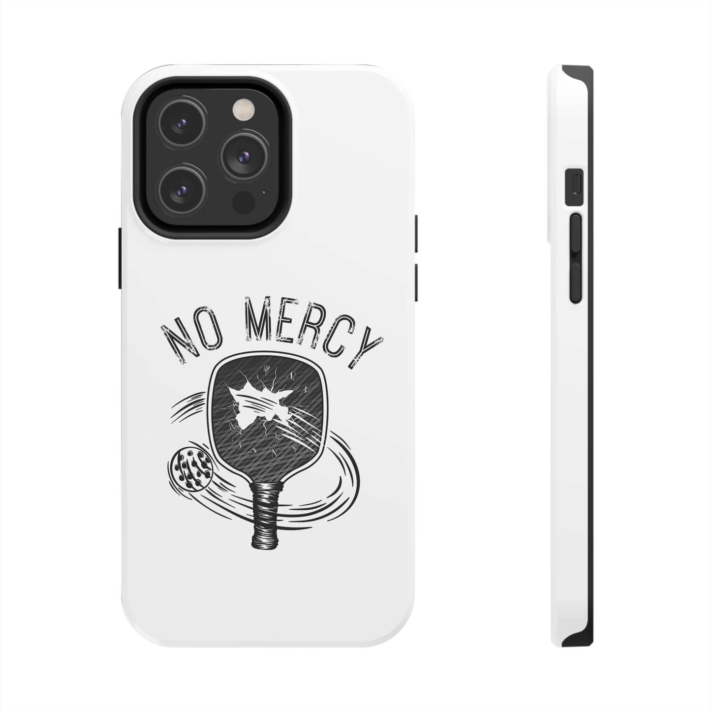 "No Mercy Pickleball Series Tough iPhone Case with Dual-Layer Protection by RND Power Solutions"