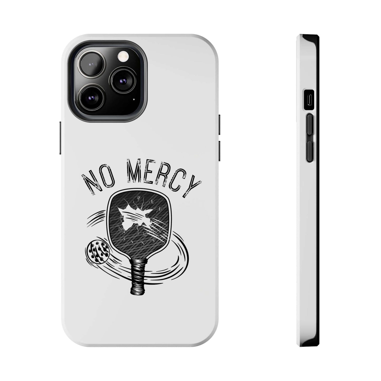 "No Mercy Pickleball Series Tough Dual-Layer iPhone Case by RND Power Solutions, featuring durable design and pickleball graphic"