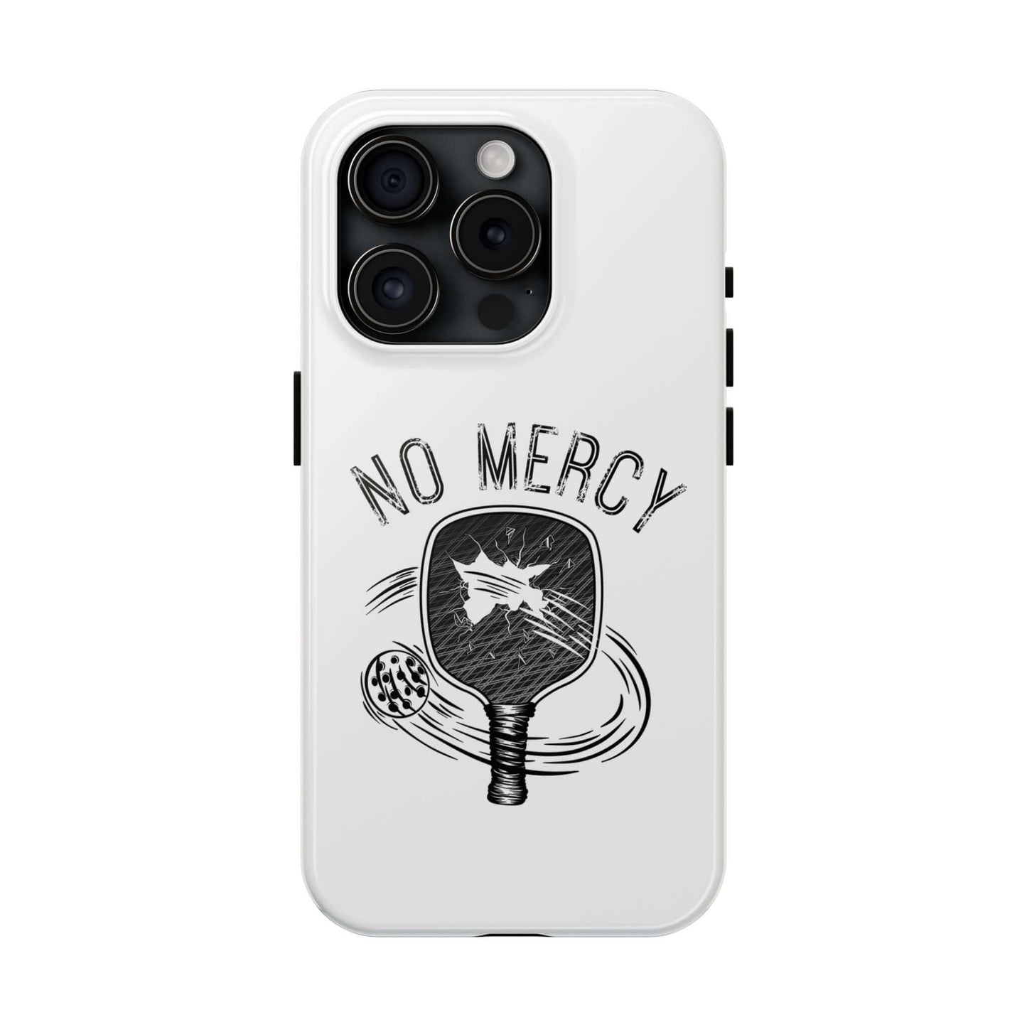 "No Mercy Pickleball Phone Case for iPhone with Dual-Layer Protection by RND Power Solutions"