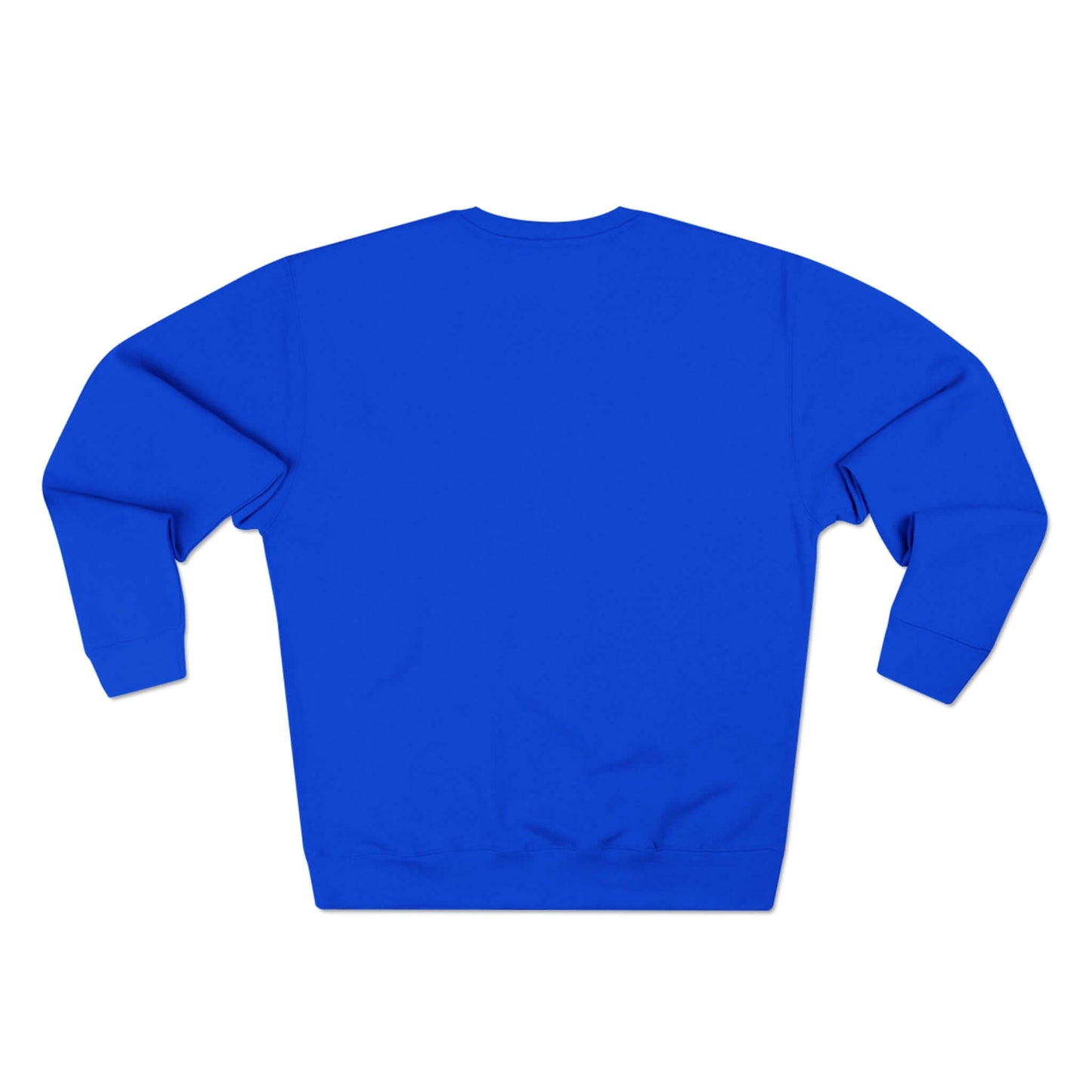 Blue No Mercy Pickleball Series unisex crewneck sweatshirt back view