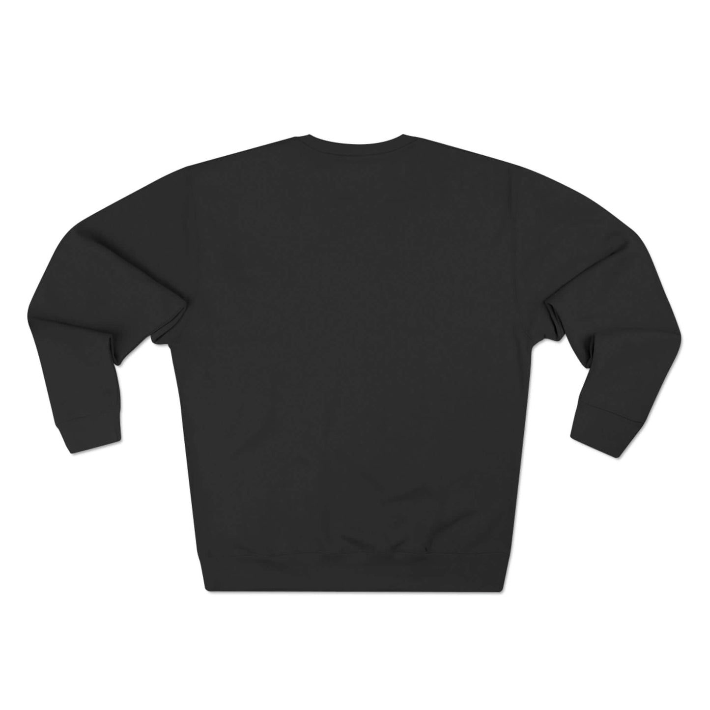 Black No Mercy Pickleball Series unisex crewneck sweatshirt, back view, perfect for winter sports enthusiasts.