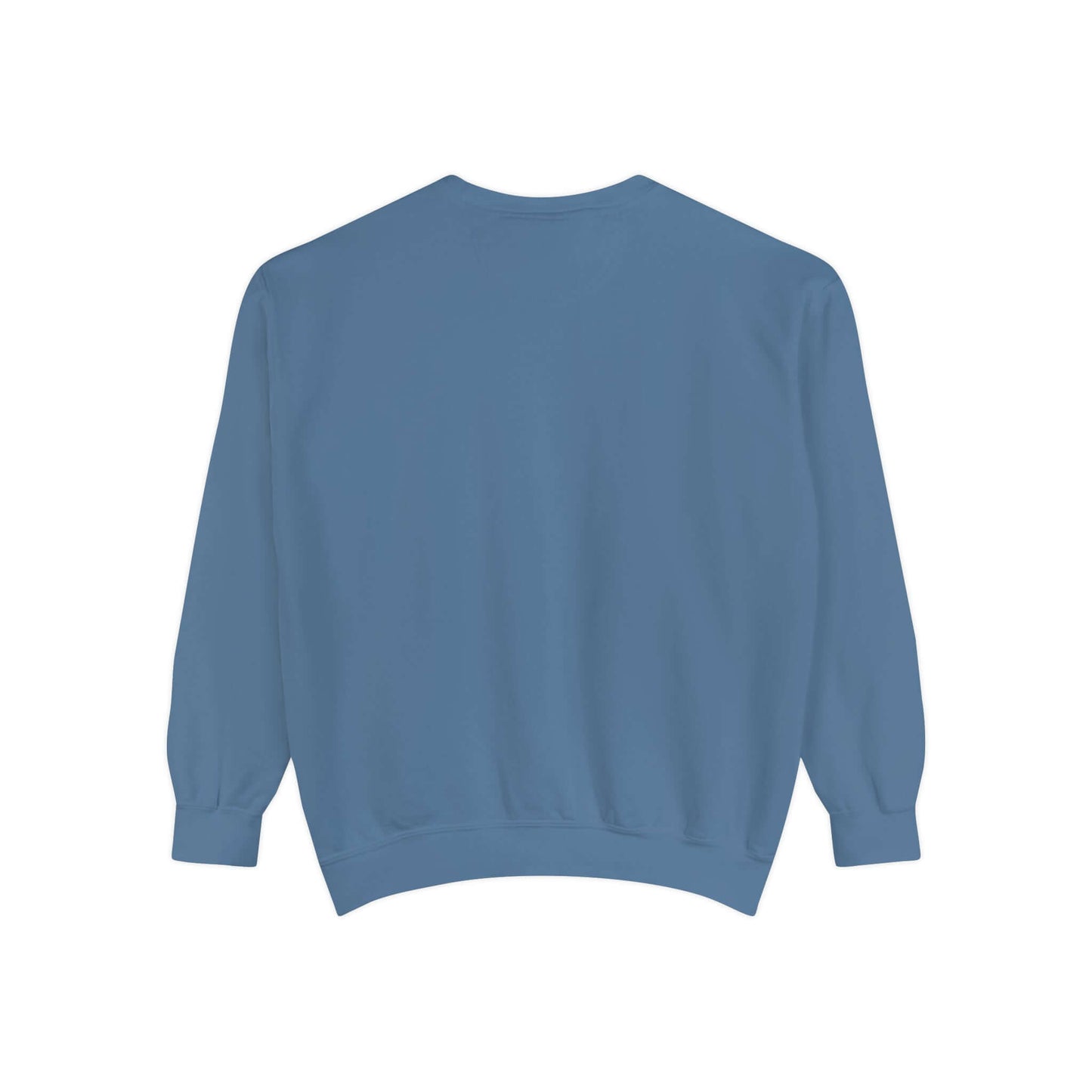 Unisex garment-dyed blue sweatshirt from No Mercy Pickleball Series, ideal for on and off the court style and comfort.