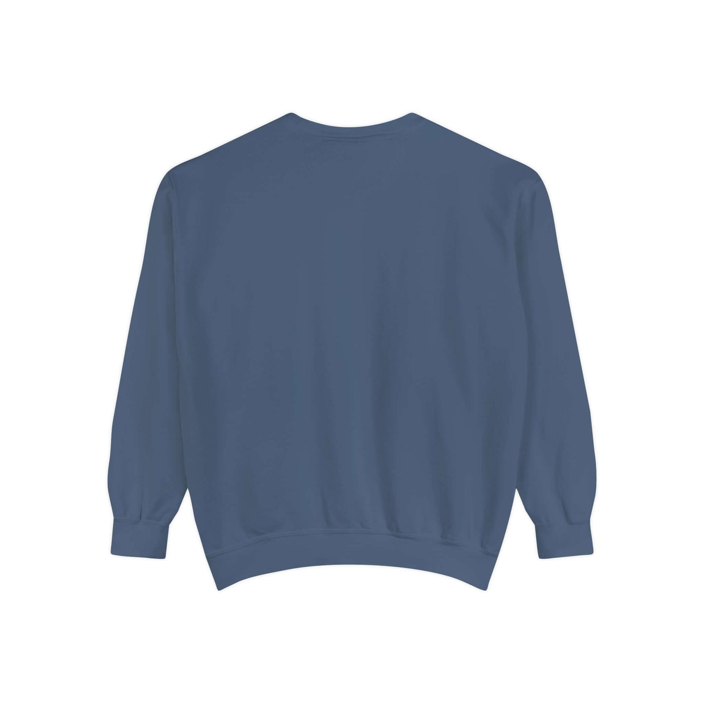 Unisex garment-dyed blue sweatshirt from No Mercy Pickleball Series, perfect for sporty comfort and style on and off the court.