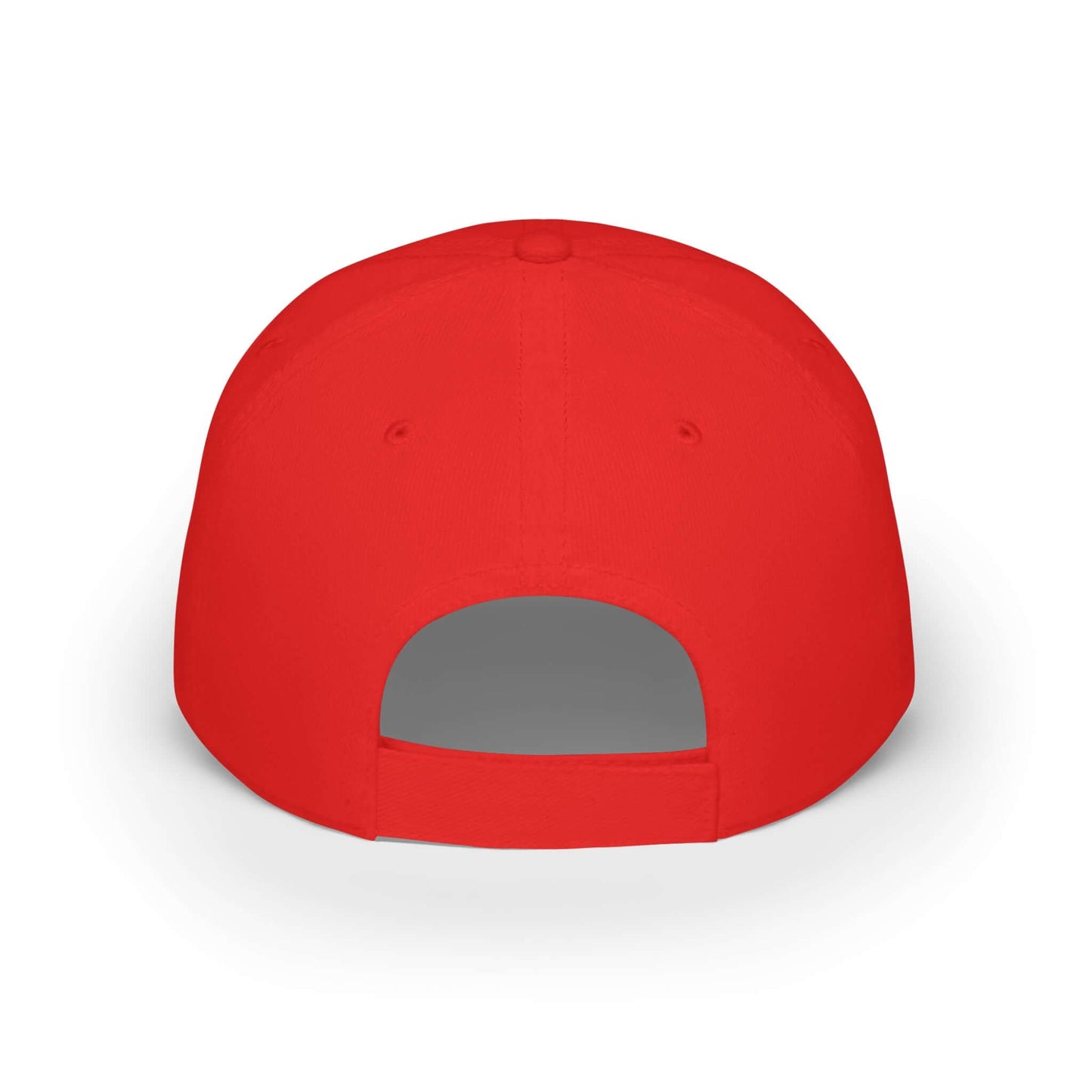 Back view of Pickleball American Flag Series red low profile baseball cap