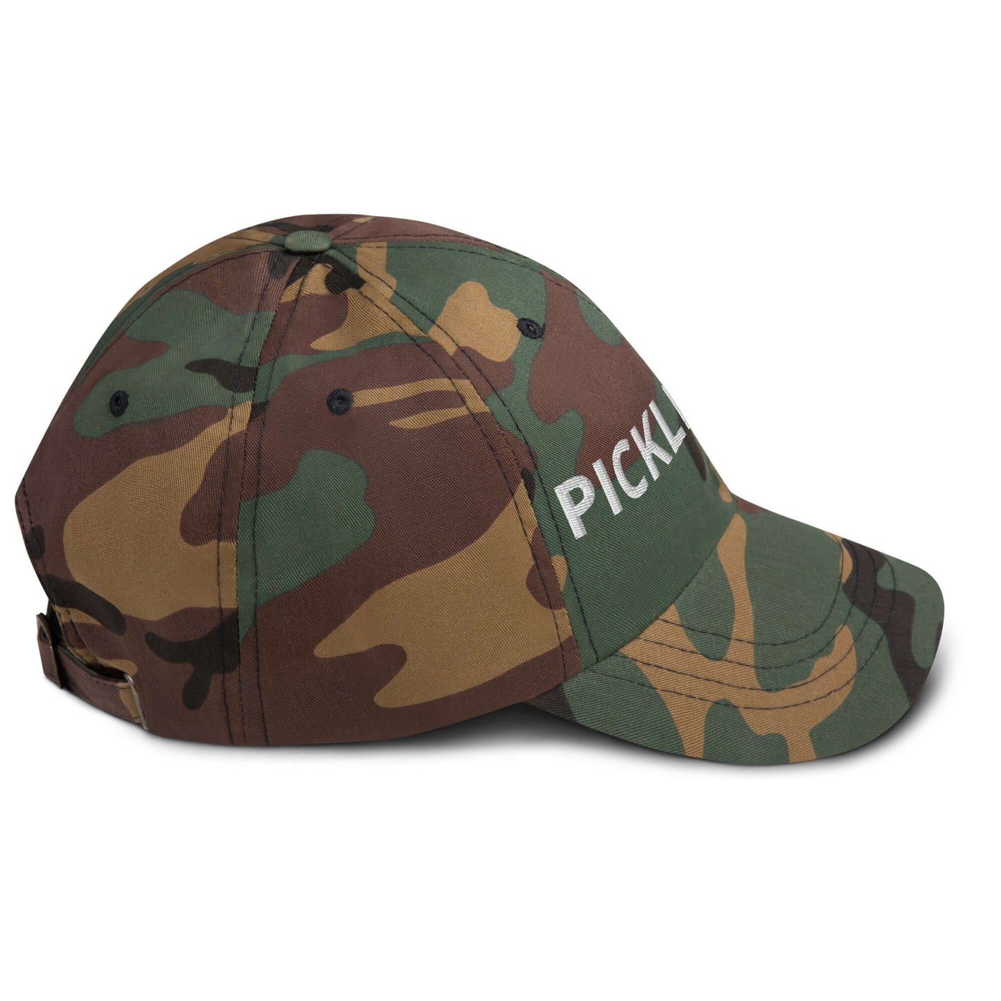 Camo Pickleball Dad Hat with Bold Embroidery, Perfect for Enthusiasts