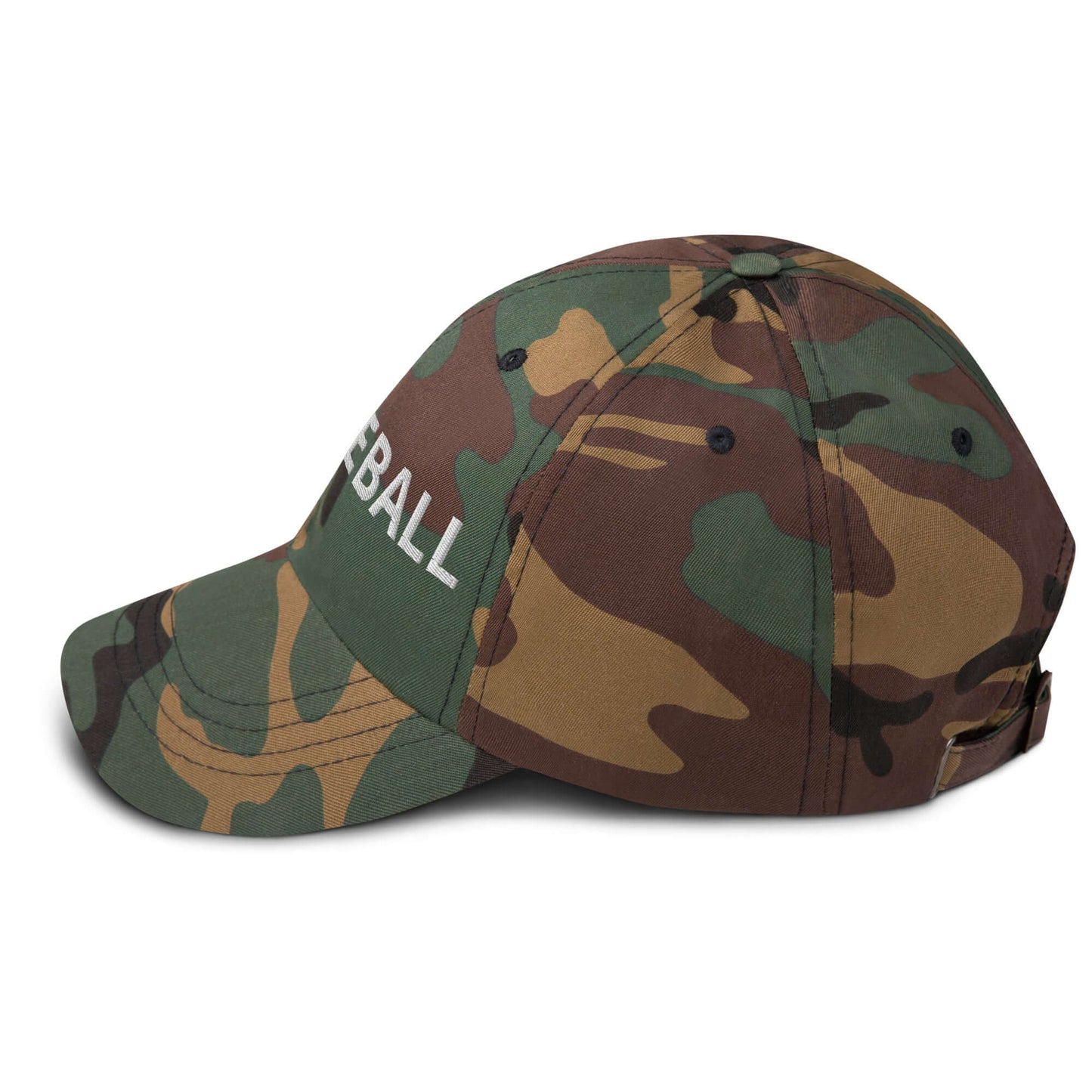 Camo Pickleball Dad Hat with Bold Embroidered Design for Enthusiasts