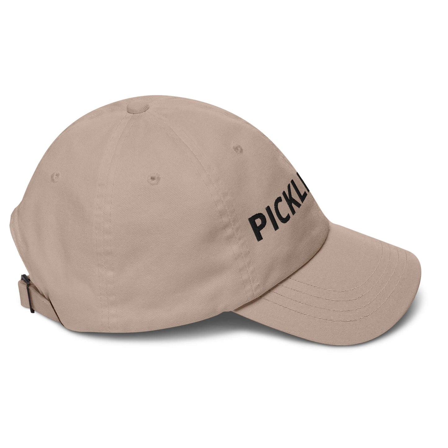Beige Pickleball Dad Hat with Bold Embroidery for Enthusiasts