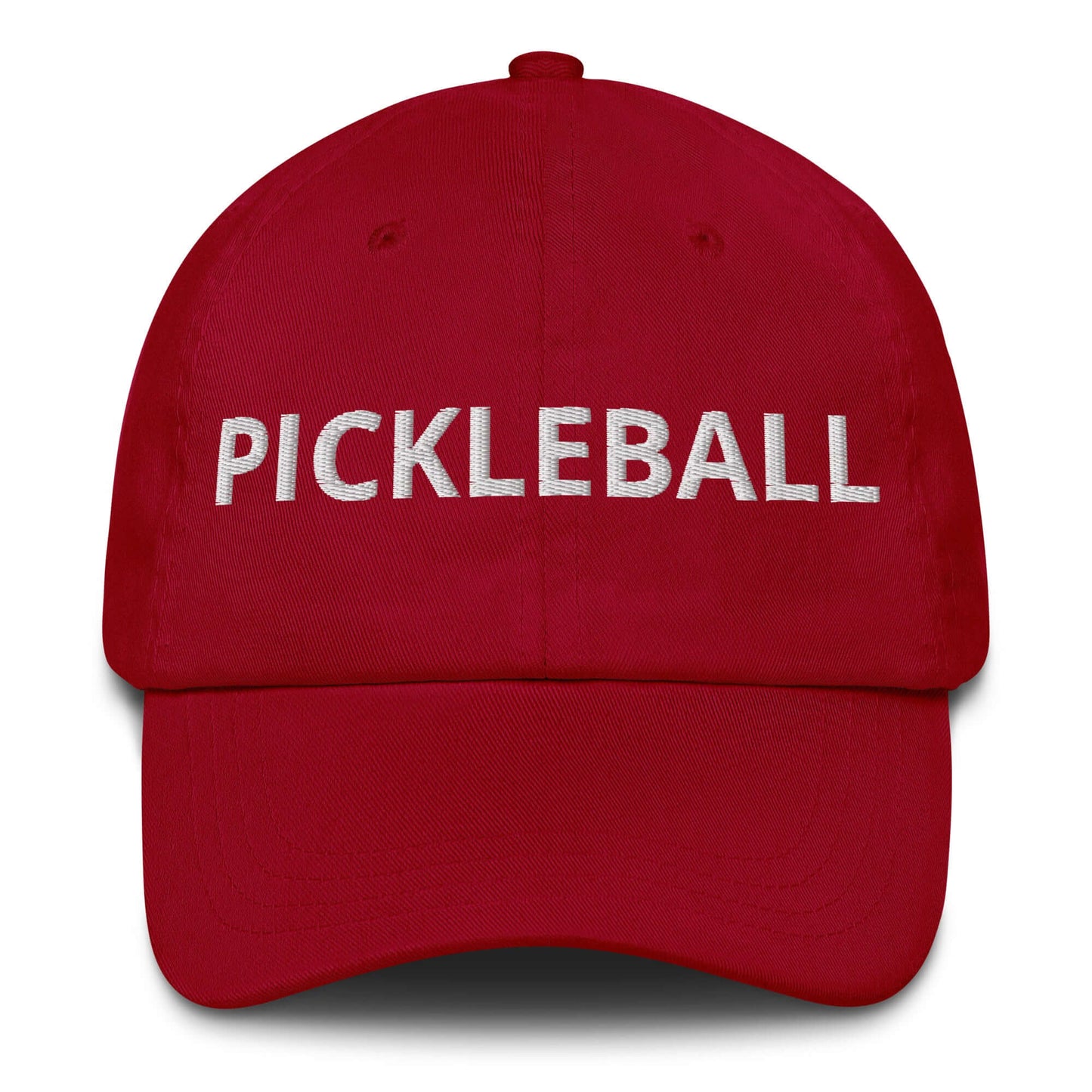 front of Pickleball Passion Dad Hat: Sporty Style for Every Enthusiast (red)