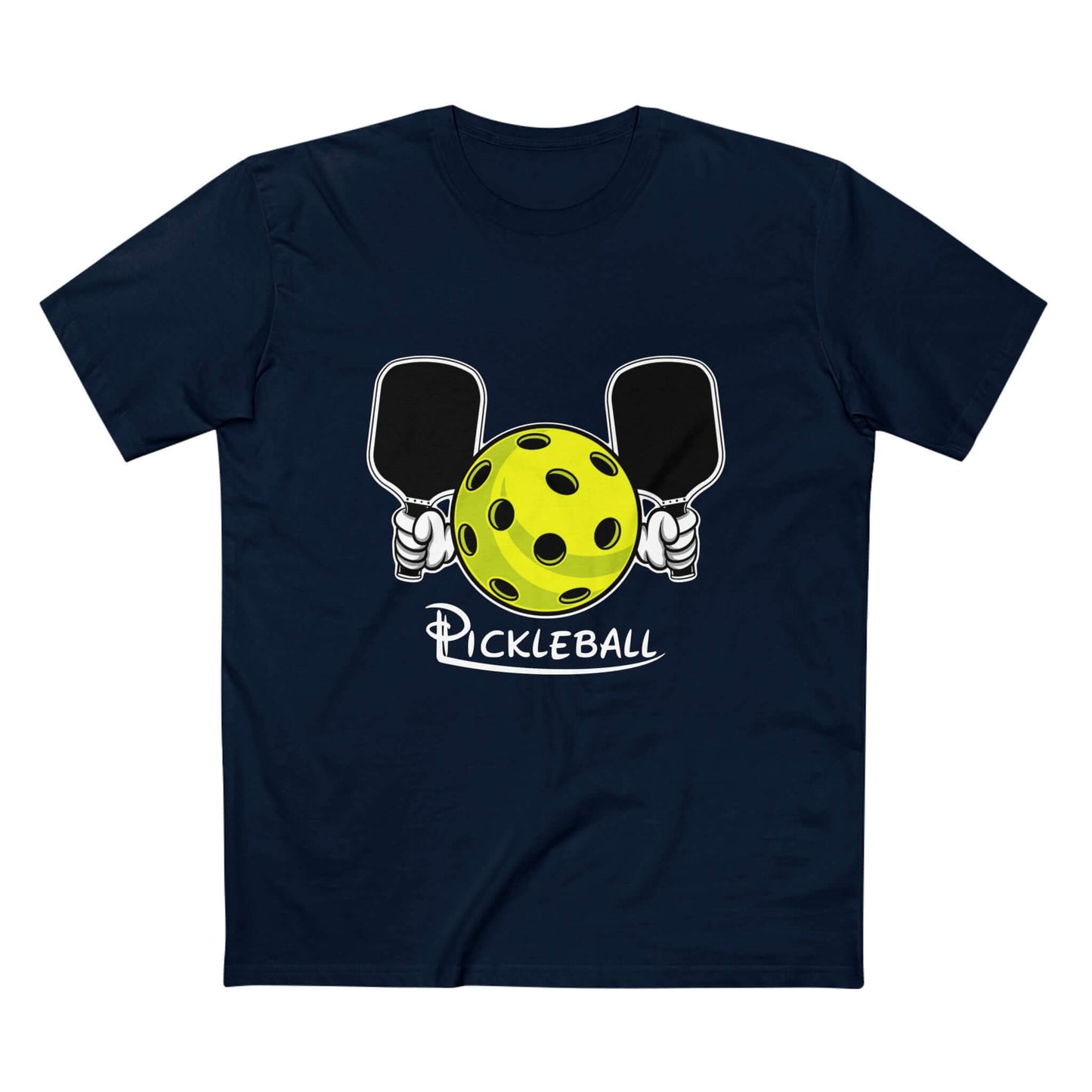 HarmonyGrip FO Pickleball Series T-Shirt with pickleball graphic, featuring paddles and a ball, perfect for sports enthusiasts.