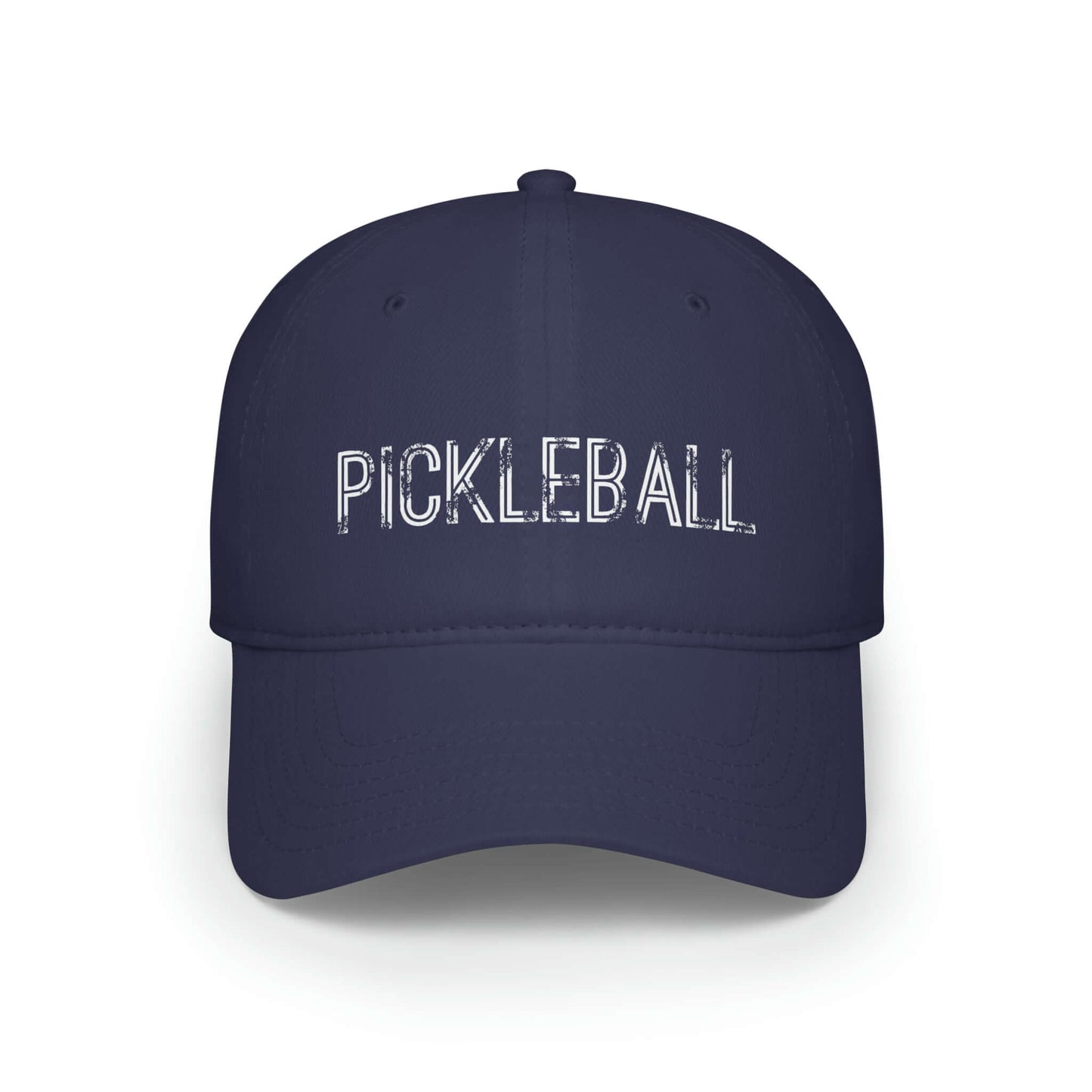 Pickleball Urban Series navy blue low profile baseball cap with white text
