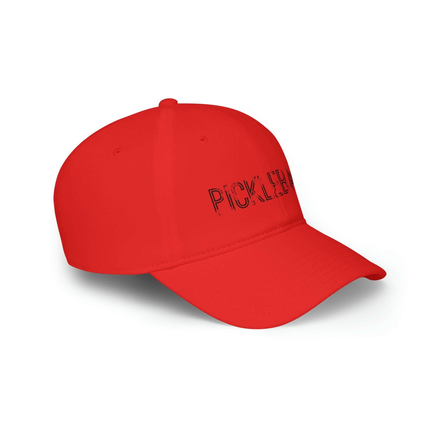 Pickleball Urban Series red low profile baseball cap made of cotton twill, perfect for pickleball enthusiasts seeking style and comfort.