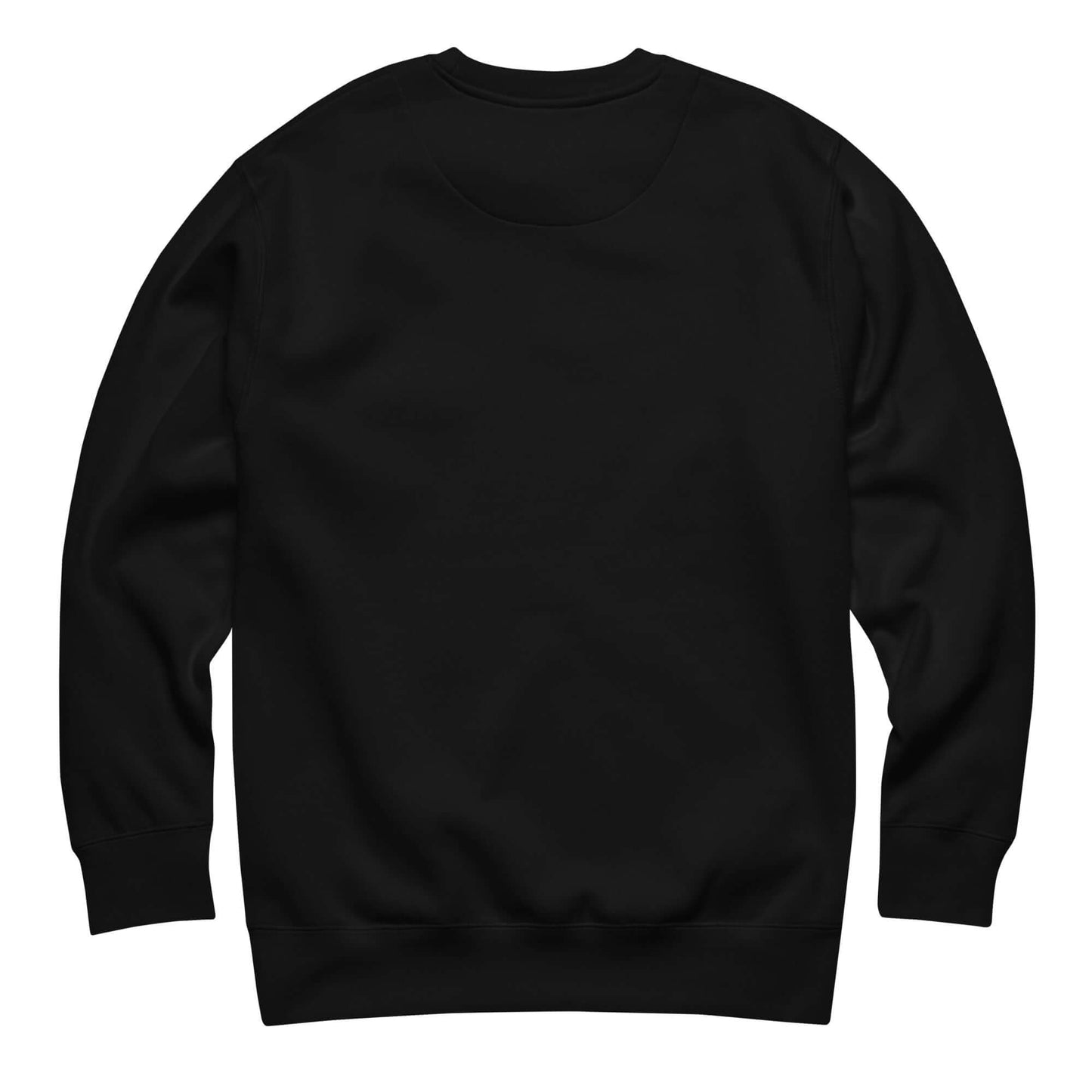 Back view of Women's Peace, Love, Pickleball Premium Sweatshirt in black, ideal for comfort and style.
