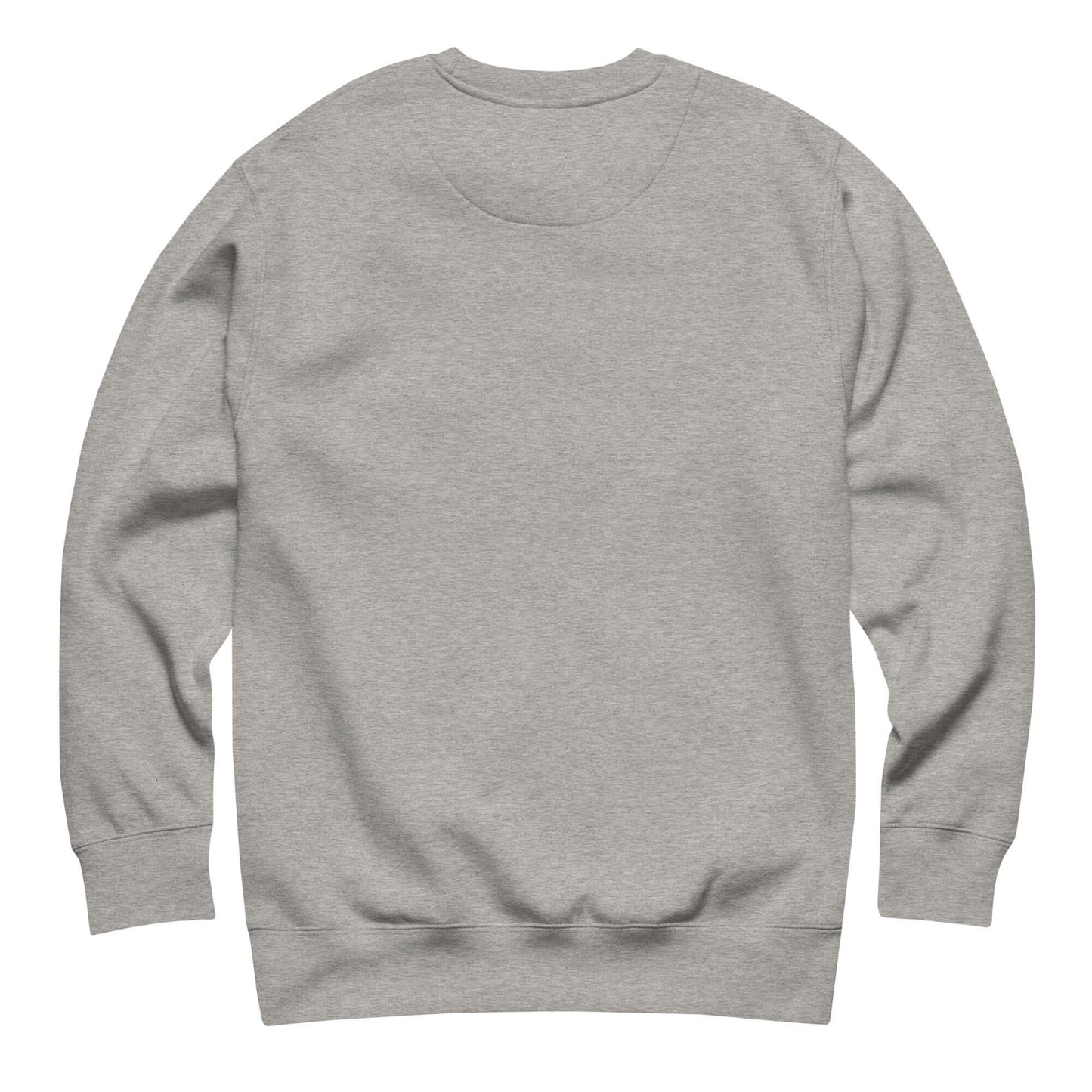 Back view of a gray women's sweatshirt, perfect for comfort and style in casual wear or active lifestyles.