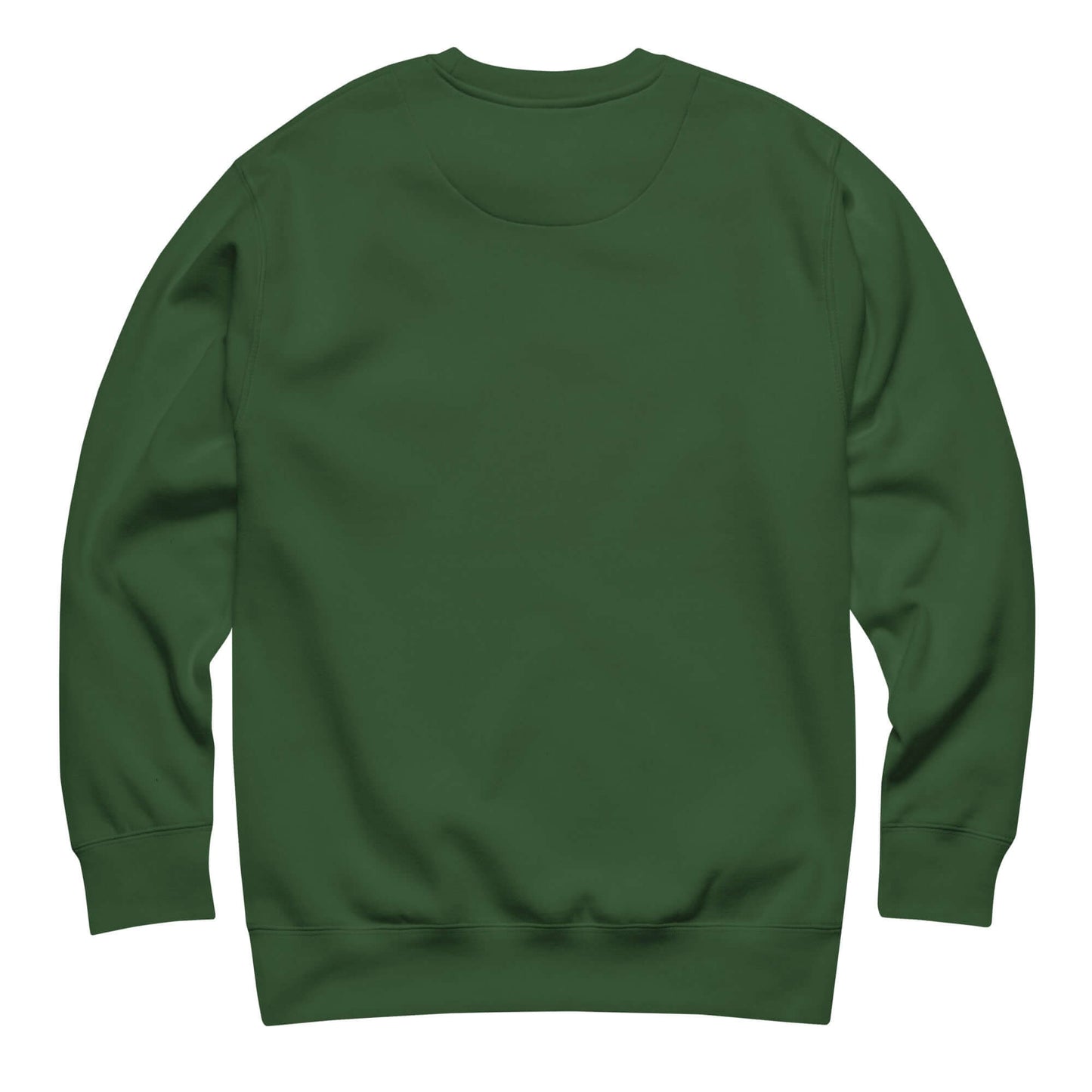 Back view of a Women's Peace, Love, Pickleball Premium Sweatshirt in green, showcasing cozy style for pickleball enthusiasts.