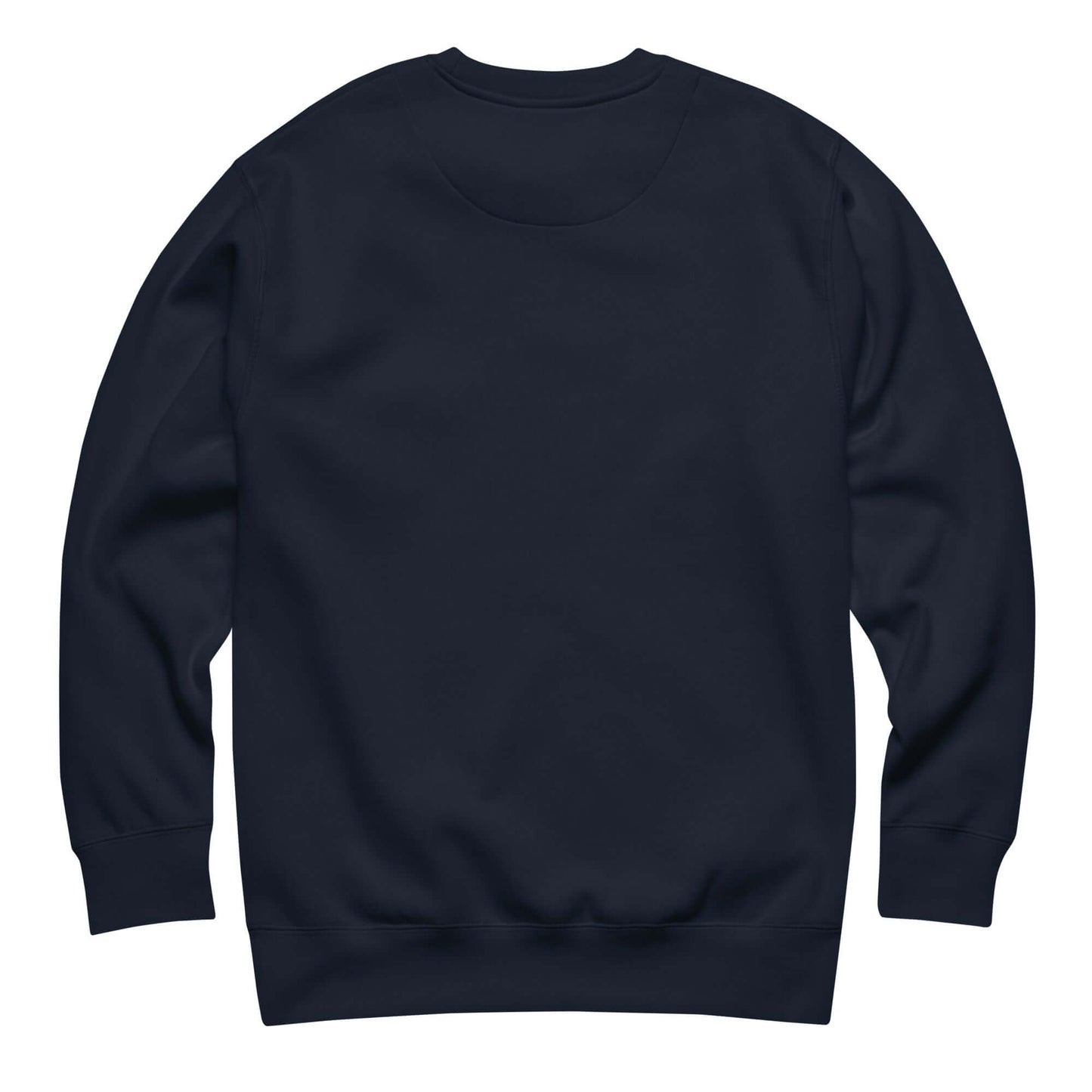 Back view of Women's Peace, Love, Pickleball Premium Sweatshirt in navy, perfect for casual wear and sports.