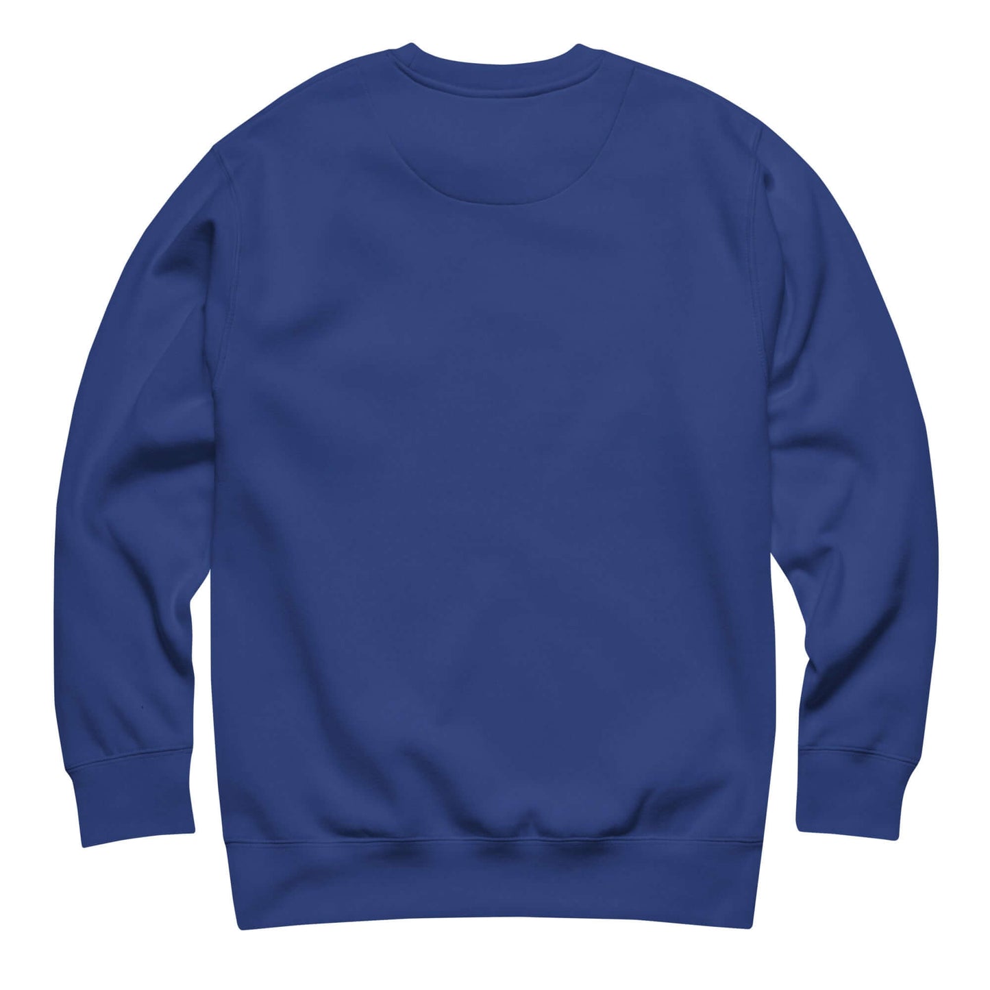 Back view of Women’s Peace, Love, Pickleball Premium Sweatshirt in blue, ideal for comfort and casual style.