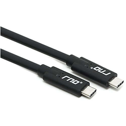 USB-C to USB-C 1.5FT fast charger cable with reversible design by RND for efficient charging and data transfer.