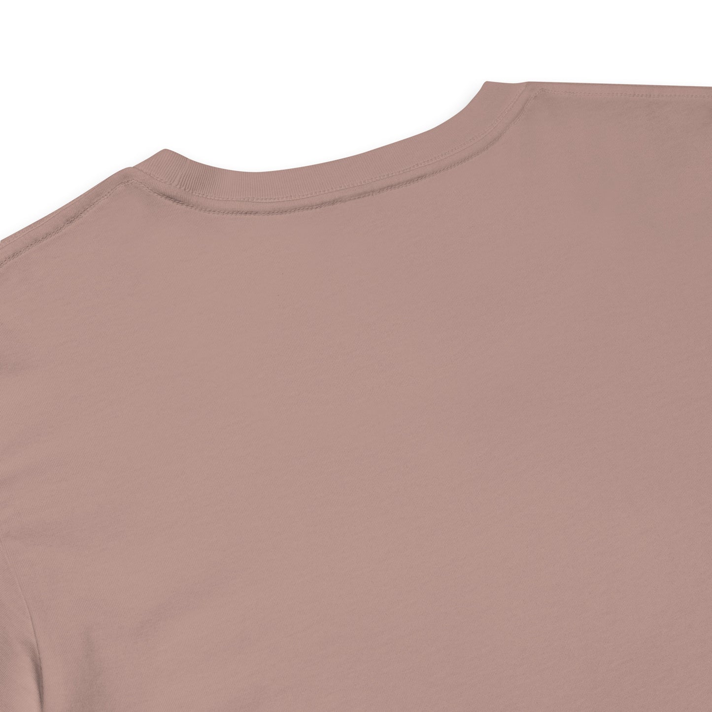 Back view of Women's LOVE Pickleball Crop Top in soft beige, showcasing its comfortable fabric and stylish design.