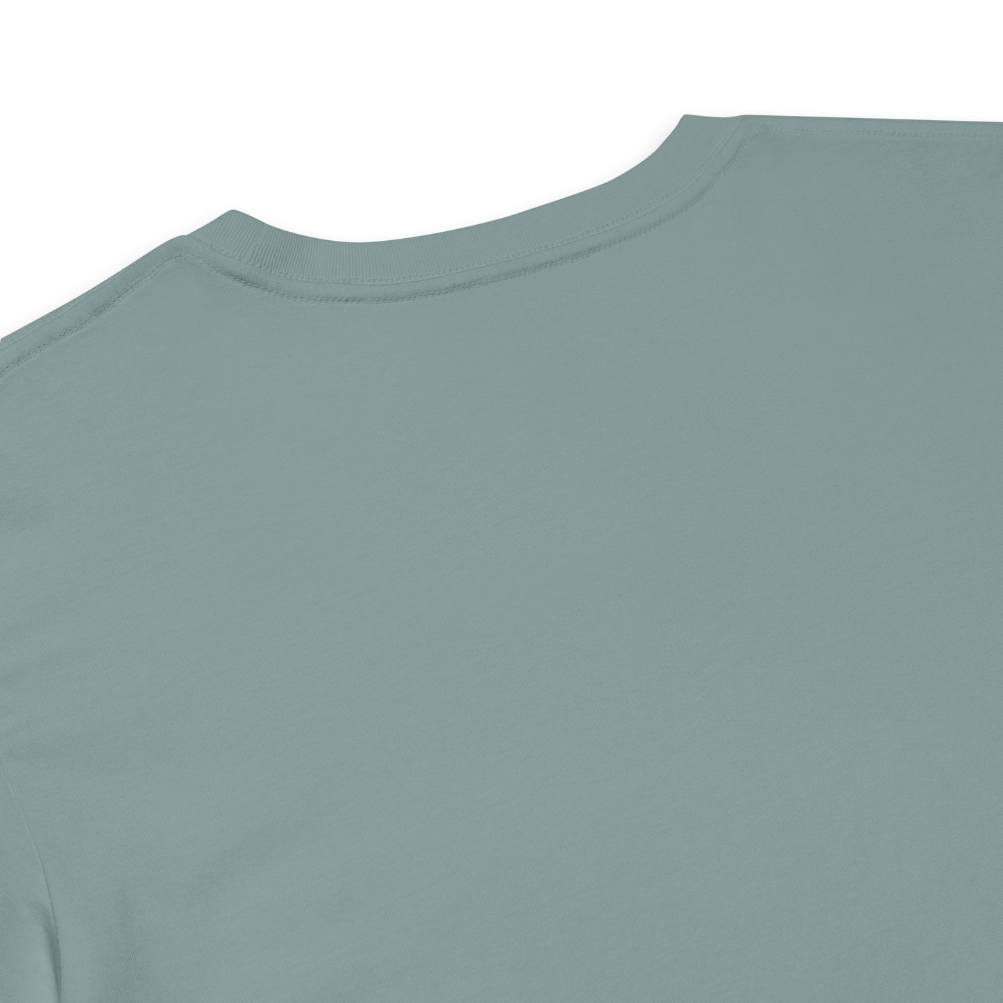 Back view of Women's LOVE Pickleball Crop Top in soft green, showcasing its comfortable design and stylish features.
