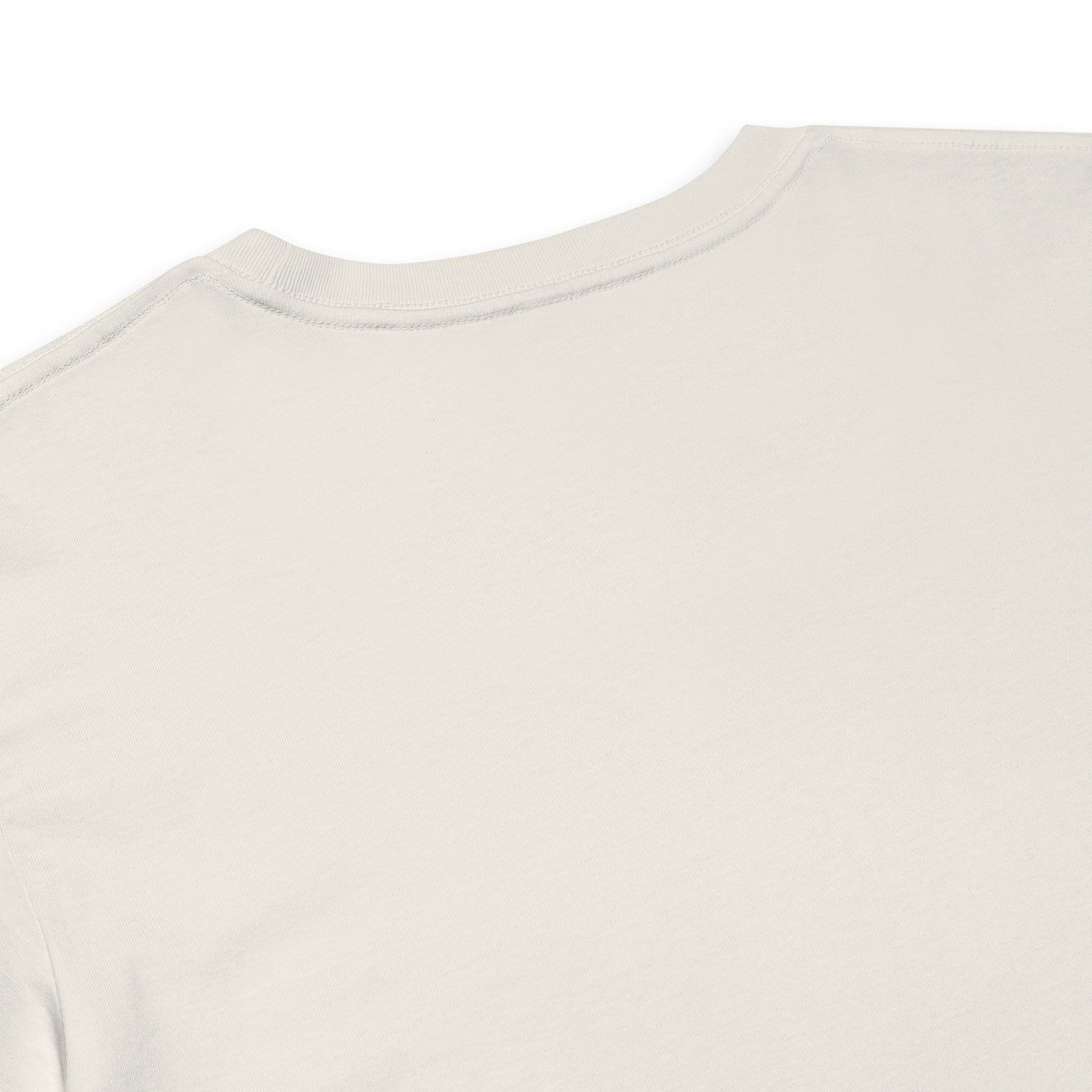 Back view of the Women’s LOVE Pickleball Crop Top showcasing a soft, light fabric design.