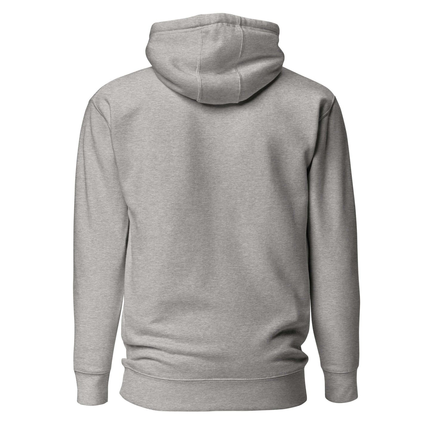 Back view of Women's Peace, Love, Pickleball Hoodie in gray, showcasing its cozy design and comfortable fit.