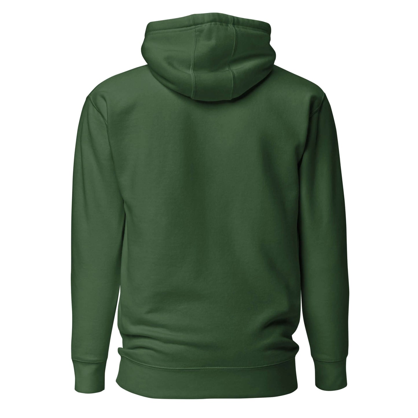 Back view of Women's Peace, Love, Pickleball Hoodie in green, perfect for casual wear and pickleball matches.