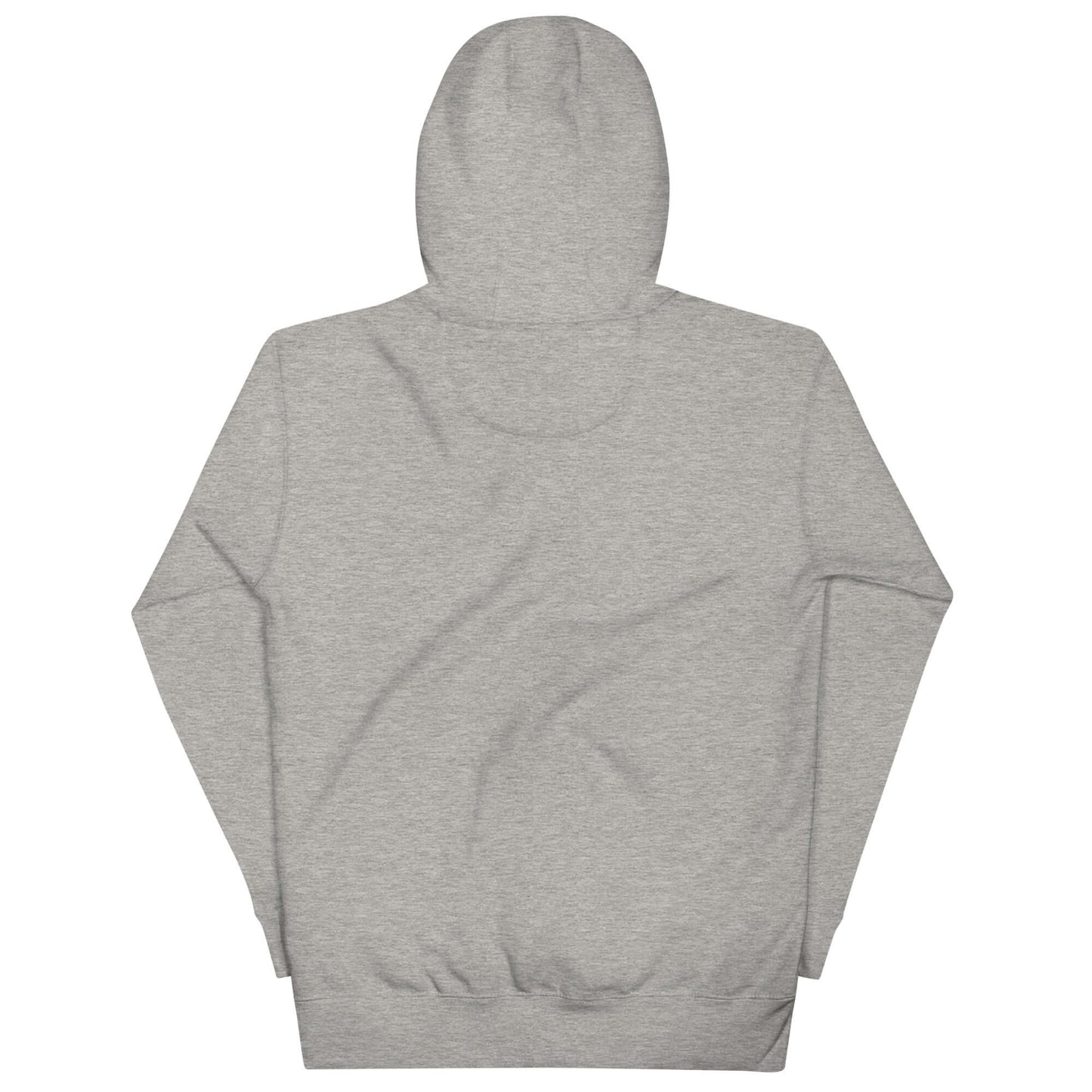 Back view of Women's Peace, Love, Pickleball Hoodie in gray, perfect for comfort and style during games or casual outings.