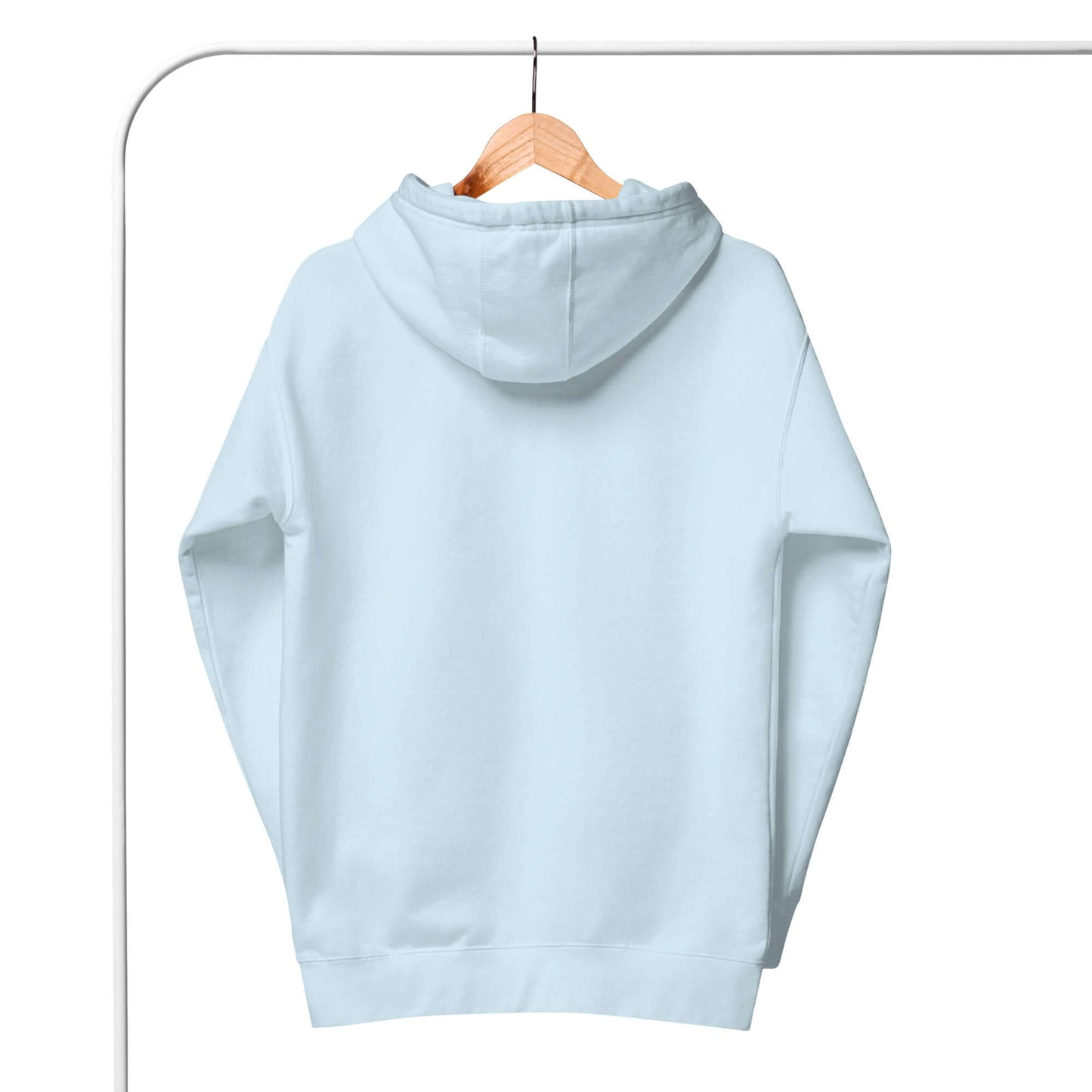 Light blue women's hoodie, featuring a cozy design for comfort and style, perfect for pickleball enthusiasts.