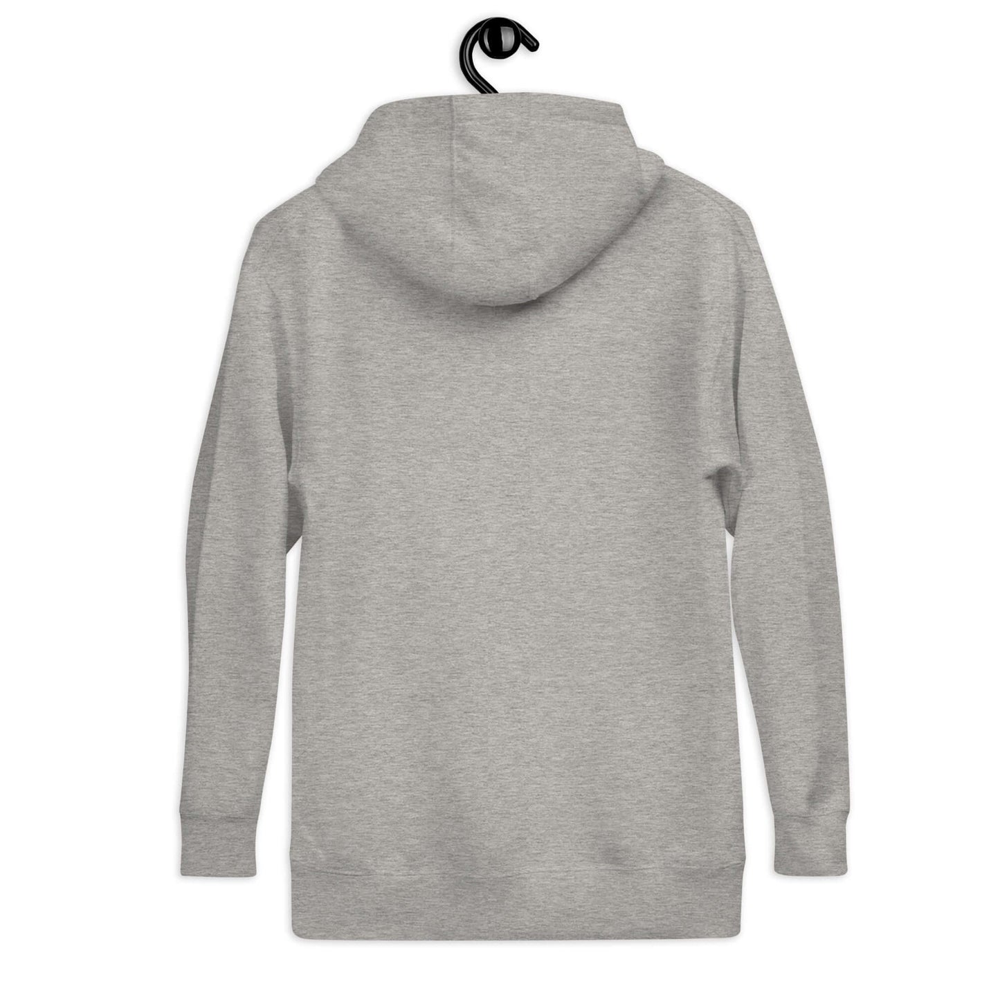 Back view of women's gray hoodie designed for comfort and style, ideal for pickleball lovers.