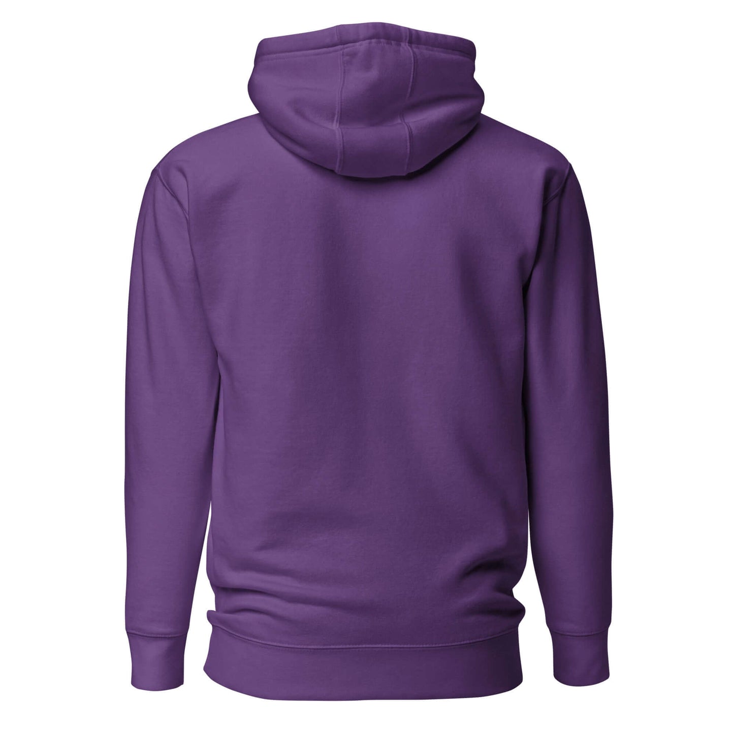 Back view of a purple Women's Peace, Love, Pickleball Hoodie, perfect for comfort and style.
