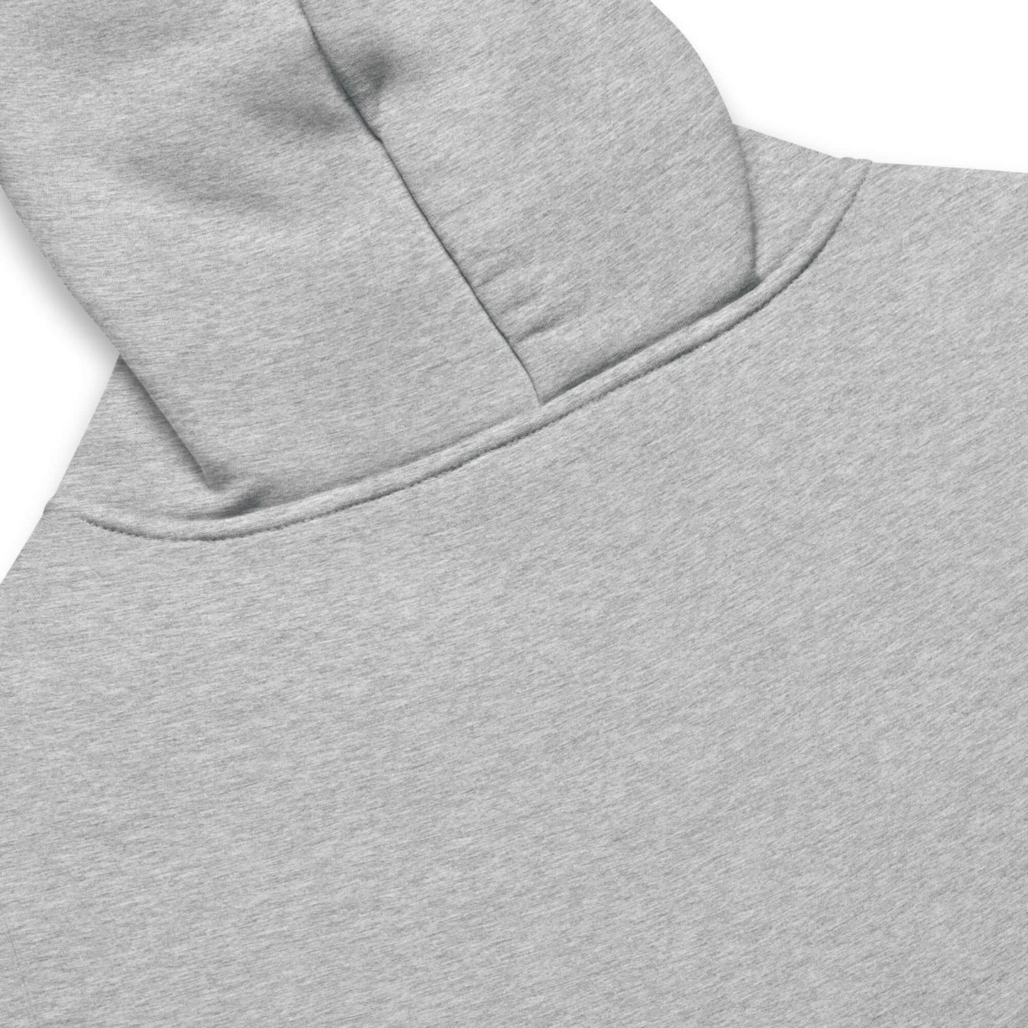 Back view of a Women's Peace, Love, Pickleball oversized hoodie in gray, showcasing its cozy design.