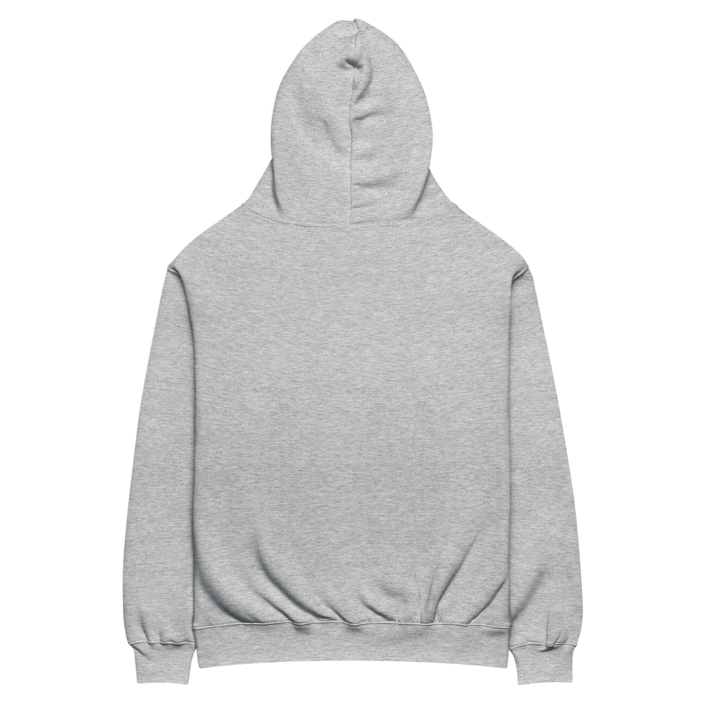 Back view of a women's oversized gray hoodie, perfect for cozy comfort and pickleball style.