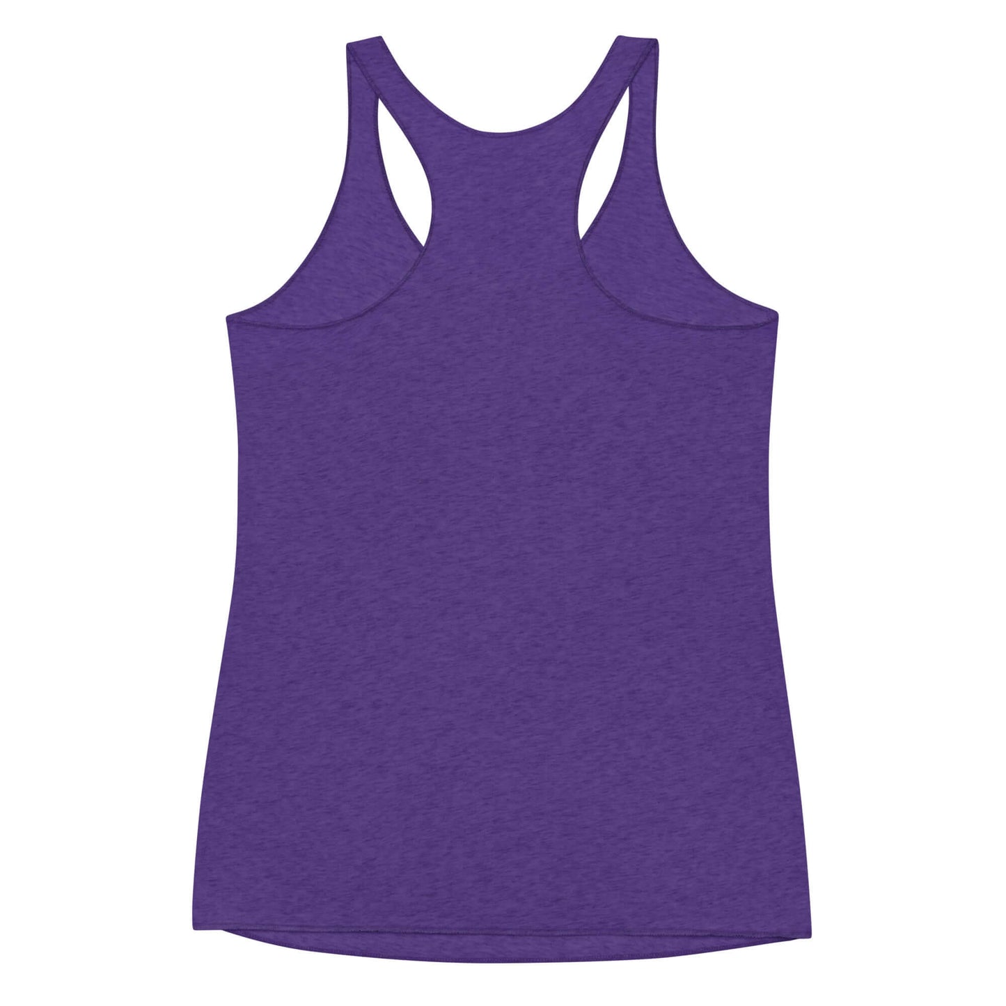 Women's purple racerback tank top, perfect for pickleball and casual outings, featuring a sleek and modern design.