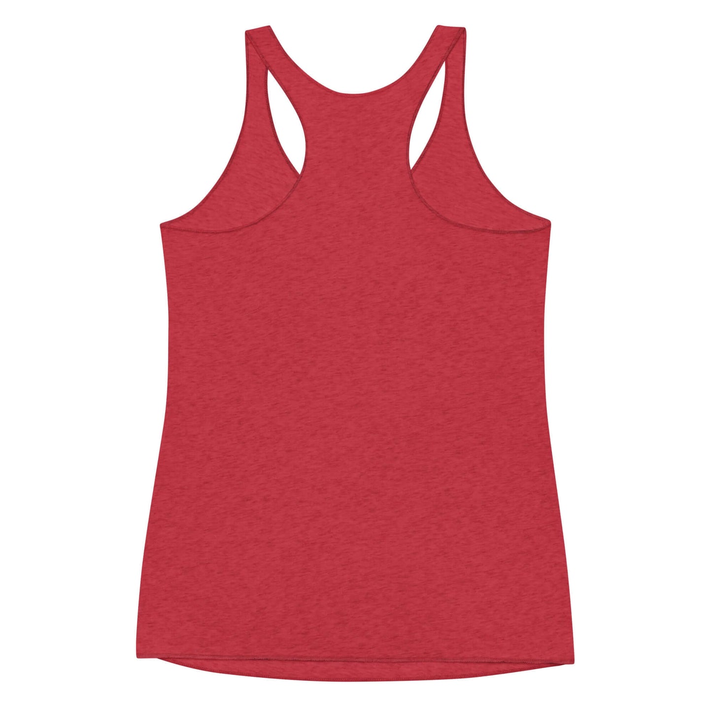 Red women's racerback tank top, designed for comfort and style, ideal for pickleball players.