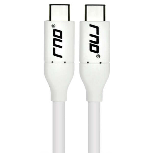 High-speed RND USB-C to USB-C cable with reversible connectors for USB 3.1 data transfer, 4K streaming, and 3 amps power delivery.