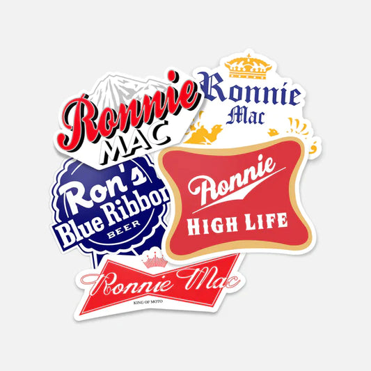 RonnieMac Beer 5 Pack Sticker Bundle