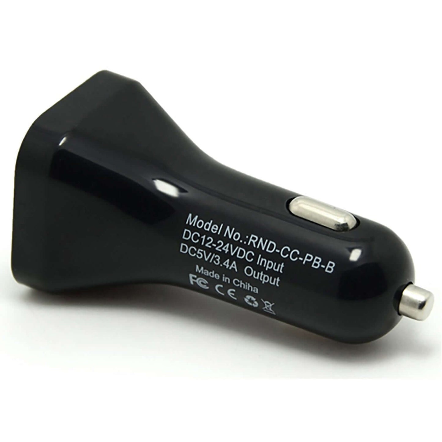 USB 3.4A car charger with dual ports for fast charging on-the-go. Reliable power accessory for long commutes and trips.