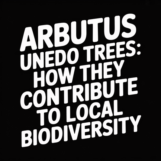 Text image about Arbutus Unedo Trees: How They Contribute to Local Biodiversity.