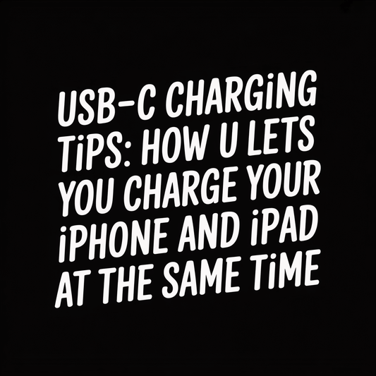 USB-C charging tips for simultaneously charging an iPhone and iPad using the latest technology.