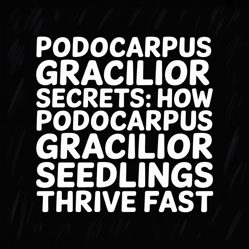 Podocarpus Gracilior secrets for thriving seedlings and fast growth.